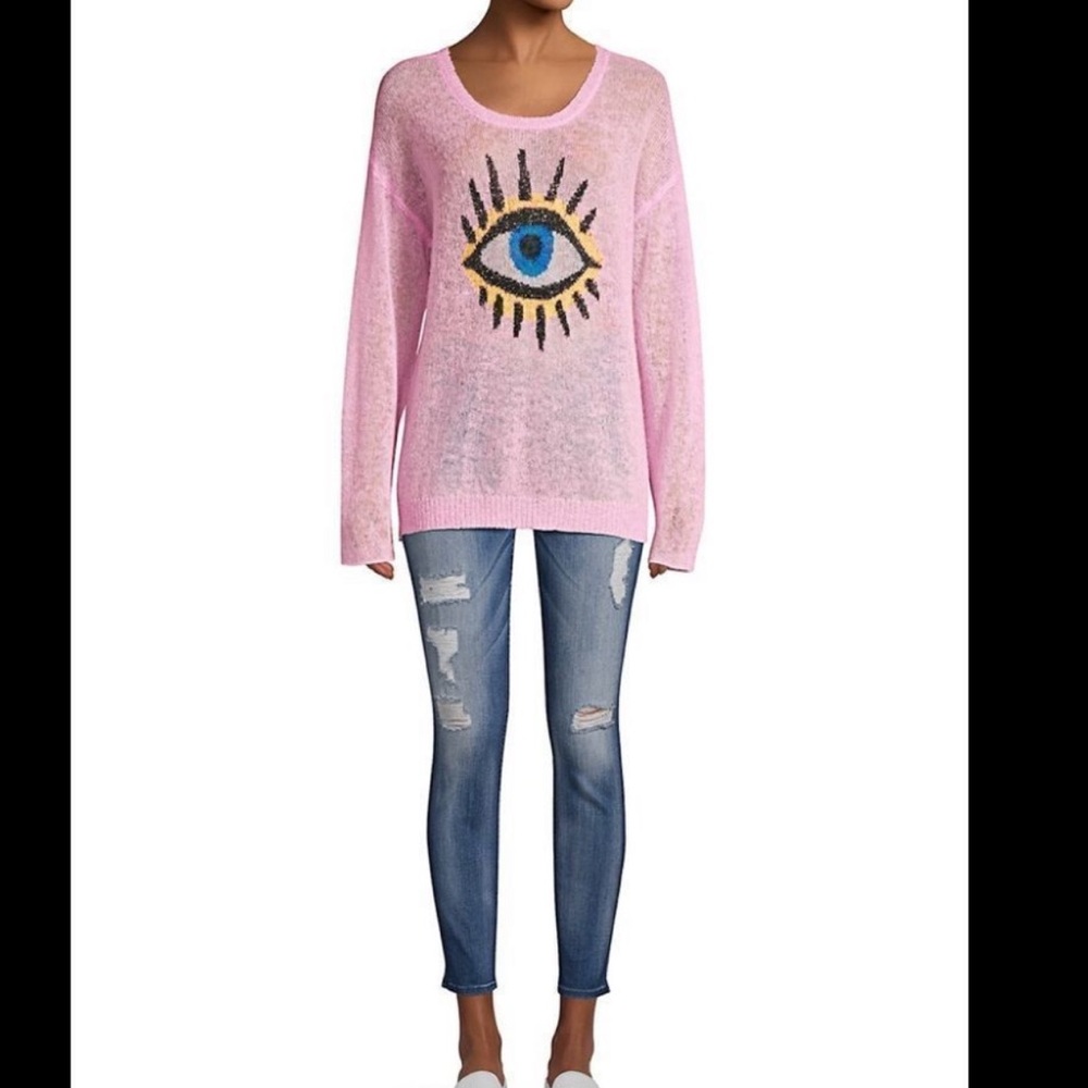 WILDFOX EVIL EYE ALPACA SWEATER NWT